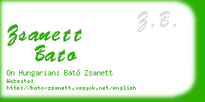 zsanett bato business card